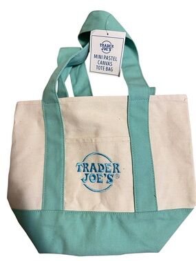 Trader Joe’s NWT mini tote in teal